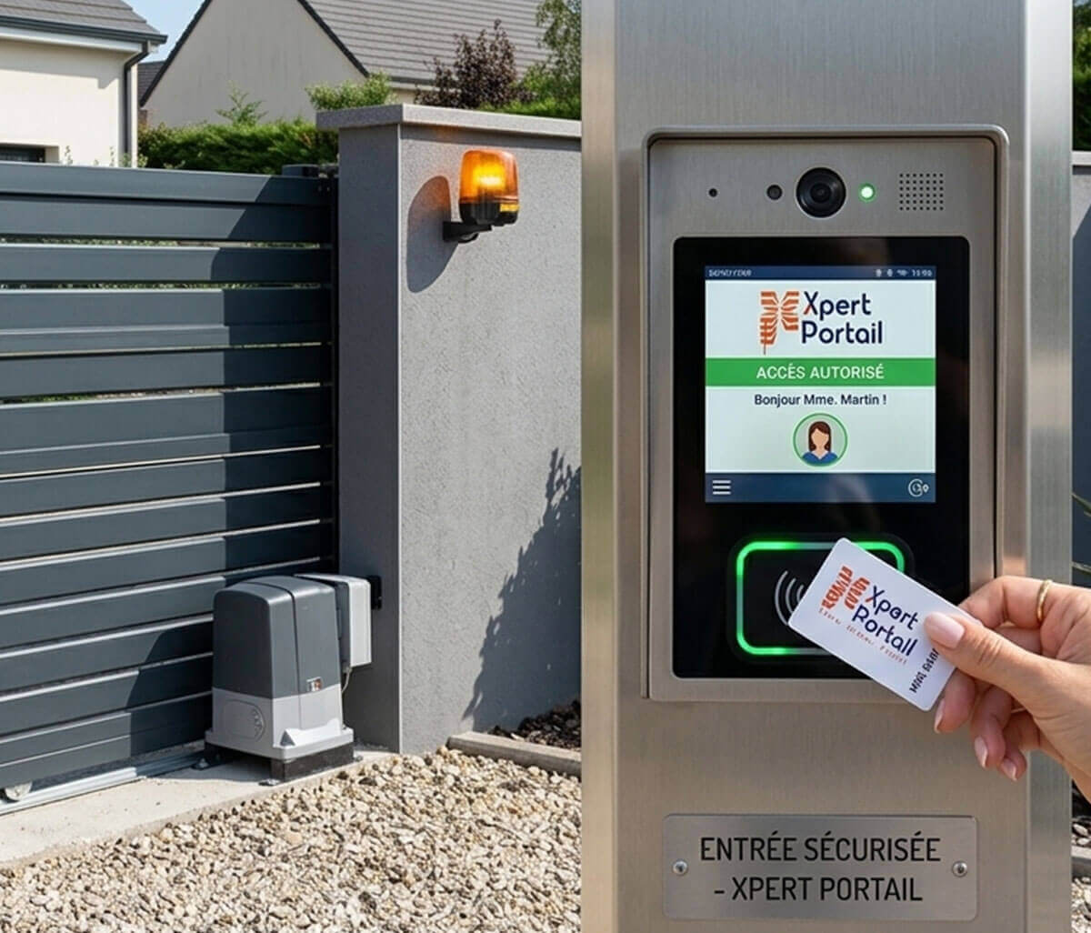 système de contrôle d’accès moderne avec portail automatique - Xpert Portail